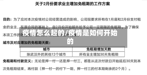 疫情怎么起的/疫情是如何开始的-第3张图片